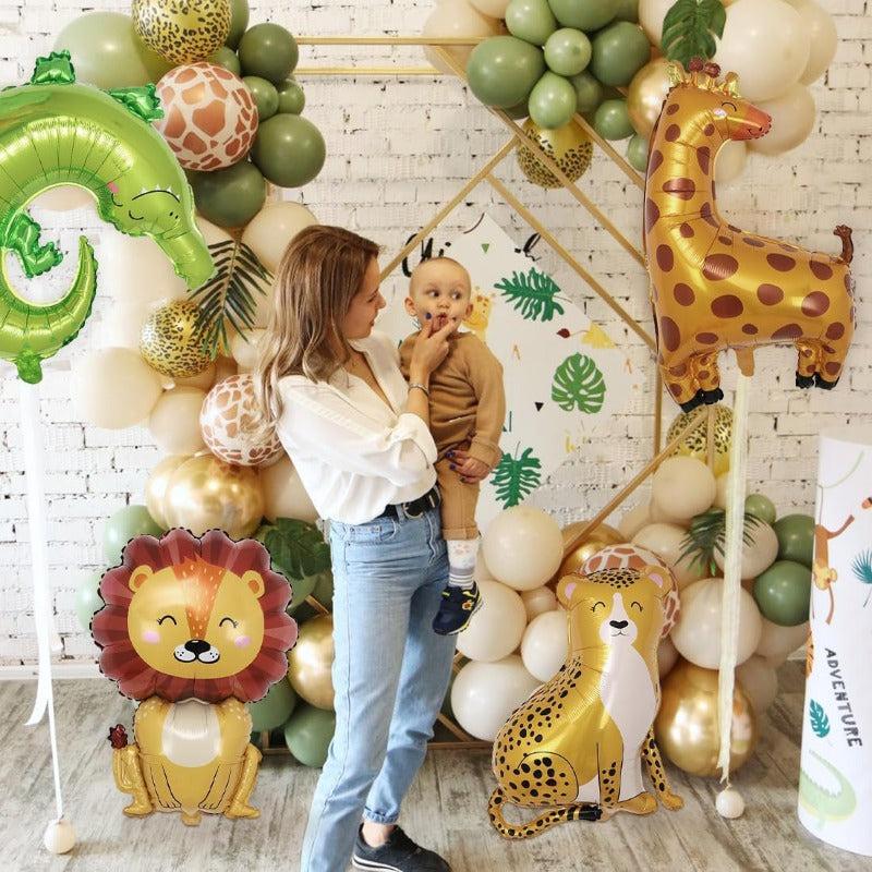 7pcs XXL Foil Balloon Animals - Jungle Animals Balloons