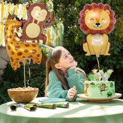 7pcs XXL Foil Balloon Animals - Jungle Animals Balloons