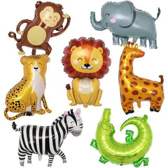 7pcs XXL Foil Balloon Animals - Jungle Animals Balloons