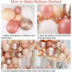 100pcs Proposal Wedding Balloon Arch Set
