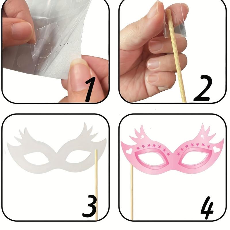 53Pcs Wedding Photo Booth Props for Fun Bridal Shower & Bachelorette Party