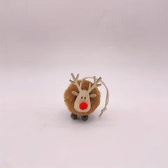 Christmas Reindeer Wool Ball Tree Decoration