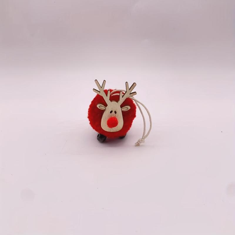 Christmas Reindeer Wool Ball Tree Decoration