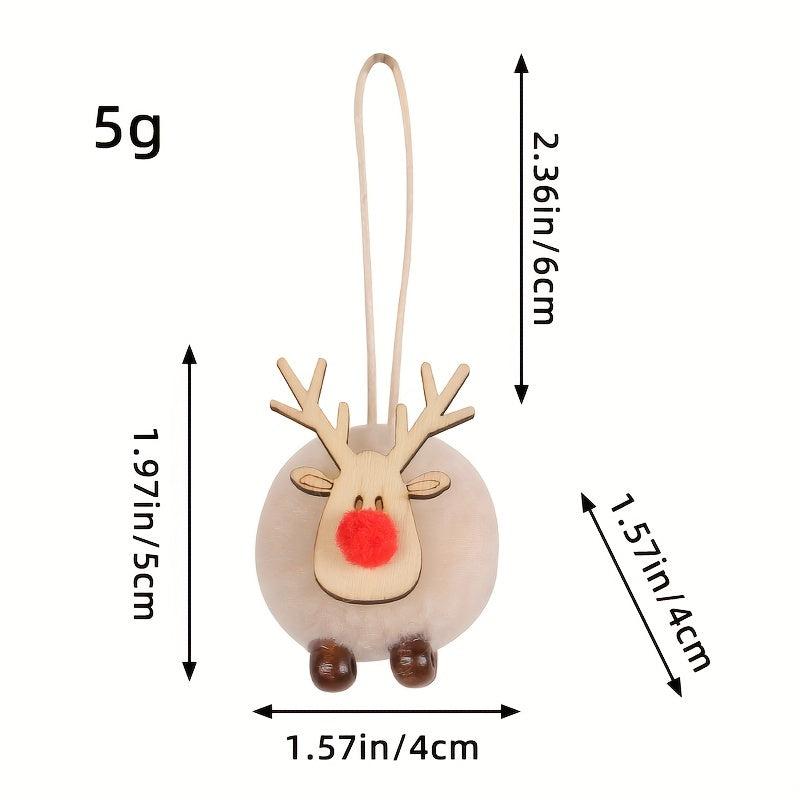 Christmas Reindeer Wool Ball Tree Decoration