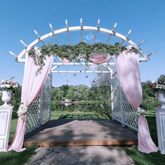Faux Eucalyptus Garland Grey Green Wedding Arch Swag Backdrop Garland