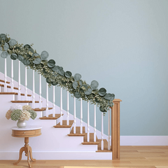 Faux Eucalyptus Garland Grey Green Wedding Arch Swag Backdrop Garland