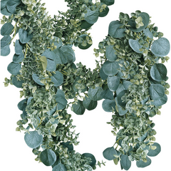 Faux Eucalyptus Garland Grey Green Wedding Arch Swag Backdrop Garland
