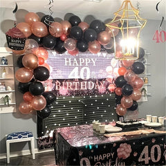 100pcs Rose Balloon Garland Set for Wedding Birthday Graduation