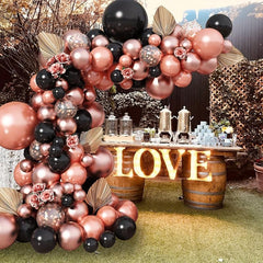 100pcs Rose Balloon Garland Set for Wedding Birthday Graduation