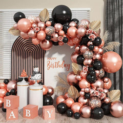 100pcs Rose Balloon Garland Set for Wedding Birthday Graduation