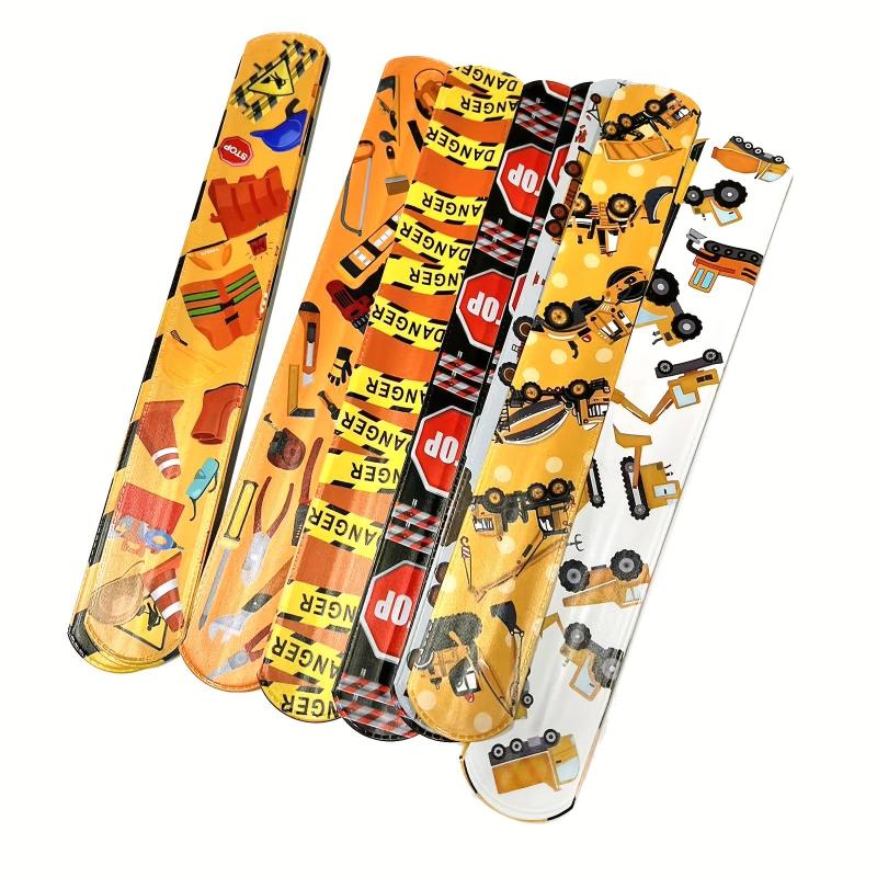 24pcs Slap Bracelets for Kids Construction Party Favors Bulk Toys