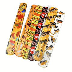 24pcs Slap Bracelets for Kids Construction Party Favors Bulk Toys