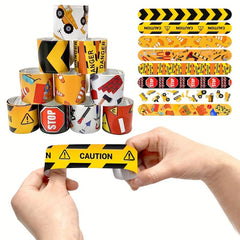 24pcs Slap Bracelets for Kids Construction Party Favors Bulk Toys