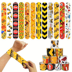 24pcs Slap Bracelets for Kids Construction Party Favors Bulk Toys