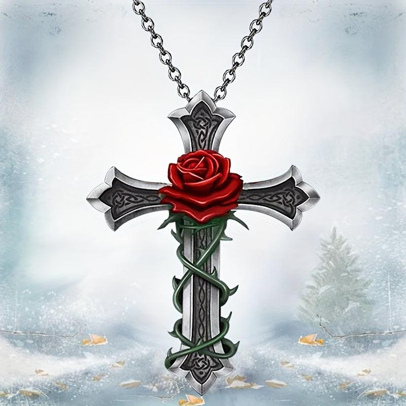 Rose Pendant Ladies Banquet Jewelry Anniversary Gift