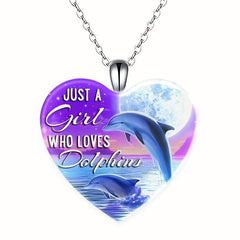 Love Crystal Whale Pendant Necklace Toy For Kids Daughters Anniversary Gift