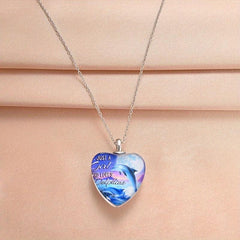 Love Crystal Whale Pendant Necklace Toy For Kids Daughters Anniversary Gift