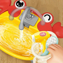 Interactive Play Sink & Dishwasher with Running Water
