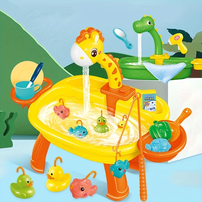 Interactive Play Sink & Dishwasher with Running Water