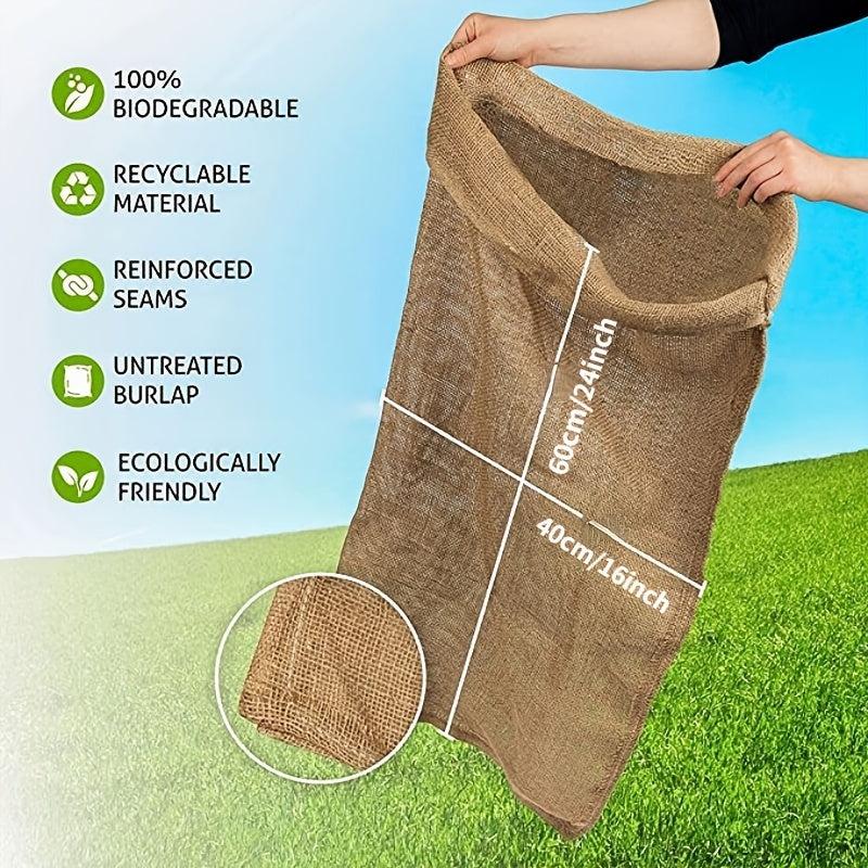 Large Burlap Potato Sack Race Bags - Outdoor Event Fun