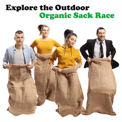Large Burlap Potato Sack Race Bags - Outdoor Event Fun