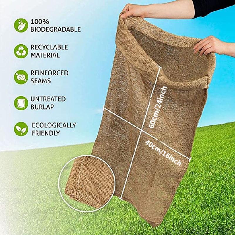 Large Burlap Potato Sack Race Bags - Outdoor Event Fun