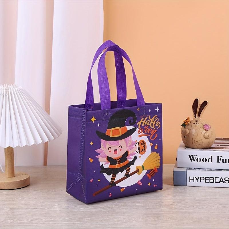 1pc Reusable Halloween Tote Bag - Non Woven Halloween Bags