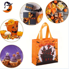 1pc Reusable Halloween Tote Bag - Non Woven Halloween Bags