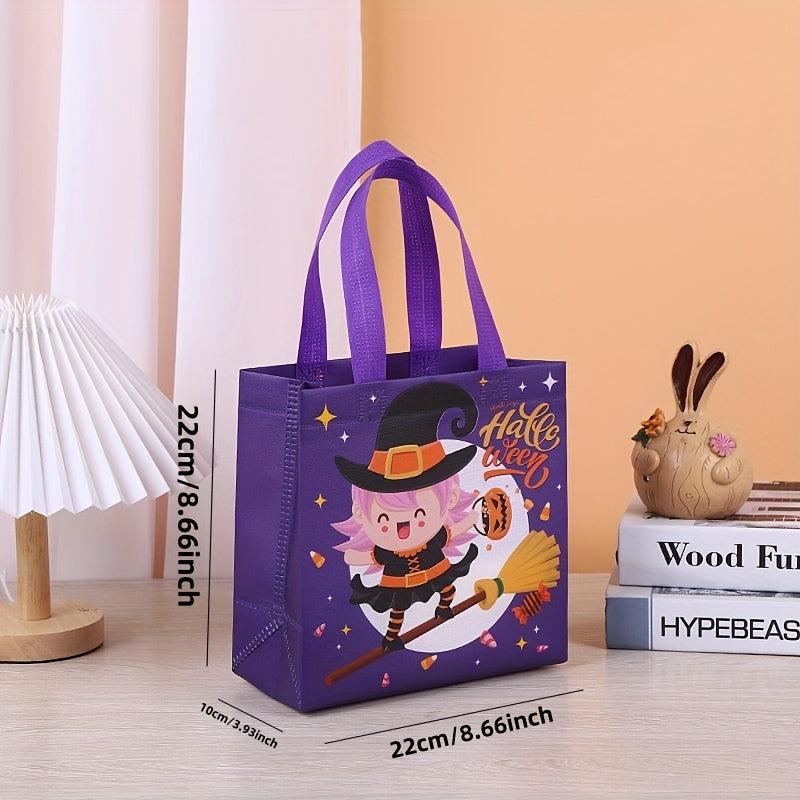 1pc Reusable Halloween Tote Bag - Non Woven Halloween Bags