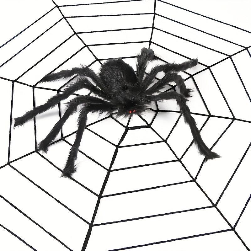 Halloween Spider Plush Toy Spider Web Chamber Trick Plush Spider
