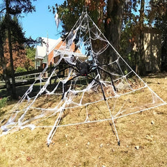 Halloween Spider Plush Toy Spider Web Chamber Trick Plush Spider