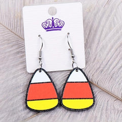 Acrylic Candy Glitter Earrings Haunted House Rainbow Earrings Hooks
