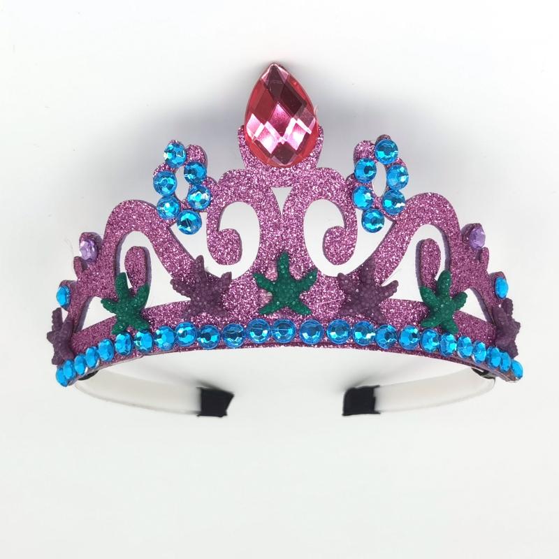 Mermaid Starfish Purple Crown Shell Fishtail Set for Girls