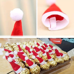 Mini Santa Hat For Crafts Christmas Mini Wine Bottle Holder And Red Santa Hat
