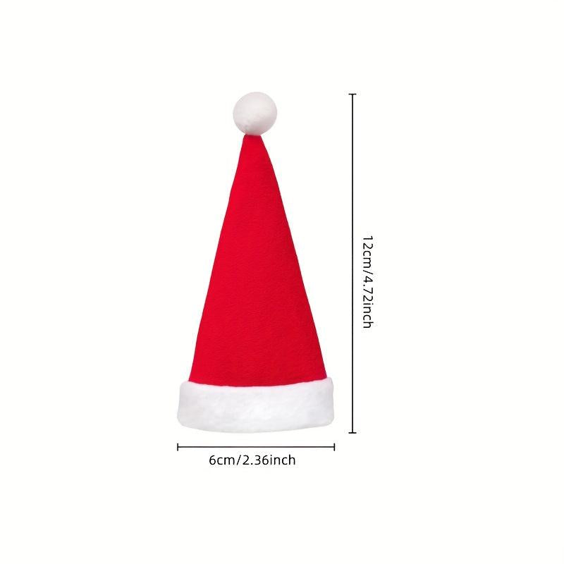 Mini Santa Hat For Crafts Christmas Mini Wine Bottle Holder And Red Santa Hat