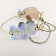 Girls Pearl Flower Headband Metal Band Party Princess Cosplay Costume