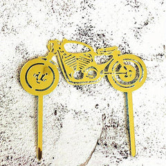 Motorcycle Cake Topper for Birthdays & Dessert Tables
