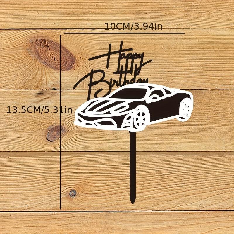 Motorcycle Cake Topper for Birthdays & Dessert Tables
