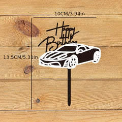 Motorcycle Cake Topper for Birthdays & Dessert Tables