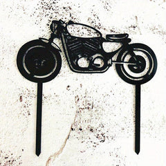 Motorcycle Cake Topper for Birthdays & Dessert Tables
