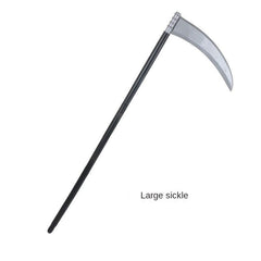 Plastic Halloween Sickle Toy - Devil Fork Death God Ghost Head Prop
