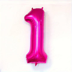 40 Rose Number Balloons for Birthday Anniversary Decorations