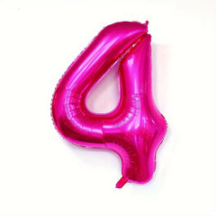 40 Rose Number Balloons for Birthday Anniversary Decorations