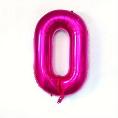 40 Rose Number Balloons for Birthday Anniversary Decorations