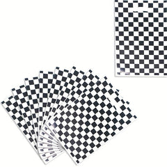 10pcs Racing Car Theme Party Favors Bags With Handles And Plaid Treat Candy Bags