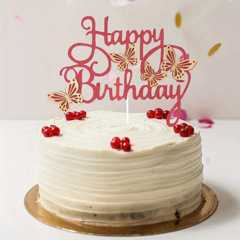 Glittery Birthday Cake Topper - Make Your Special Event Sparkle