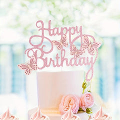 Glittery Birthday Cake Topper - Make Your Special Event Sparkle