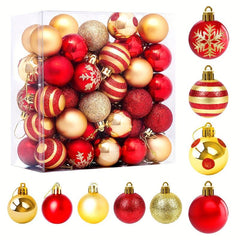 50pc Hand painted Christmas Ball Set Tree Pendant Decoration Gift