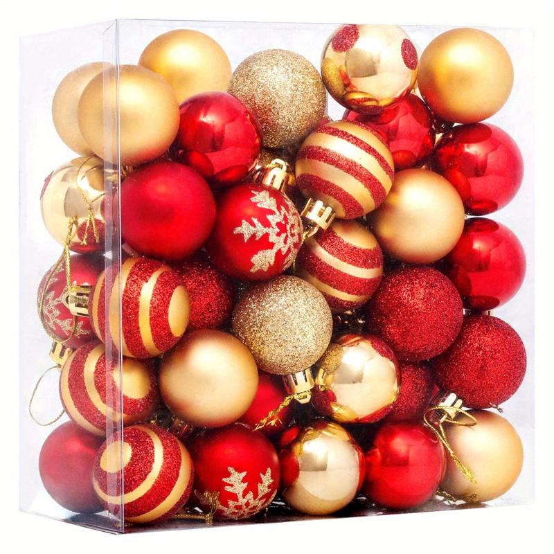 50pc Hand painted Christmas Ball Set Tree Pendant Decoration Gift