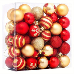 50pc Hand painted Christmas Ball Set Tree Pendant Decoration Gift